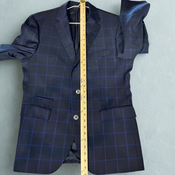 HUGO BOSS Mens Blazer Sport Coat Casual Jacket Size 40R Wool Navy Suit - Picture 8 of 8